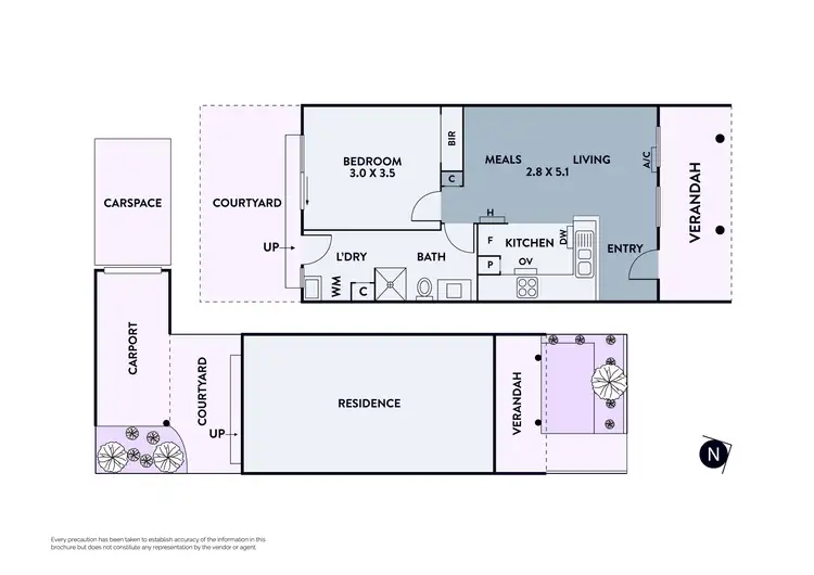 Floorplan of Homely villa listing, 1/8-10 Martin Street, Thornbury VIC 3071