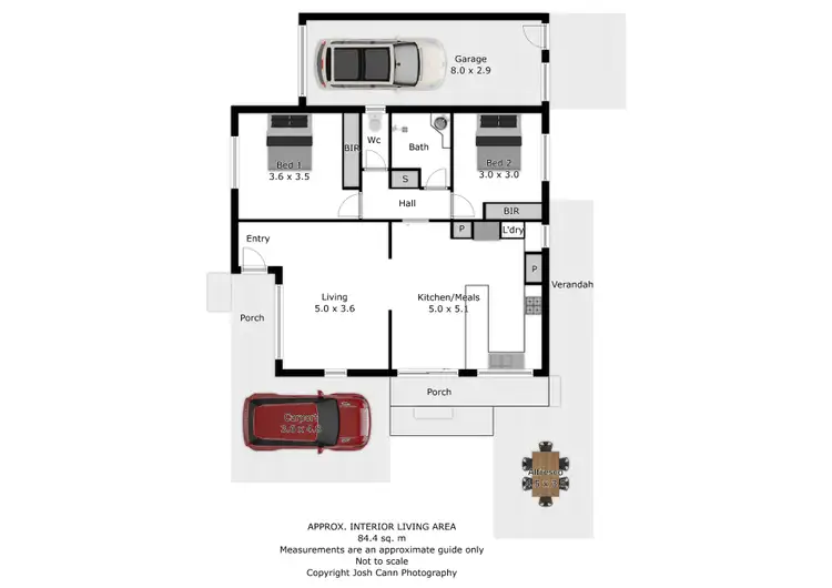 Floorplan of Homely unit listing, 4/2 Karalla Court, Wodonga VIC 3690