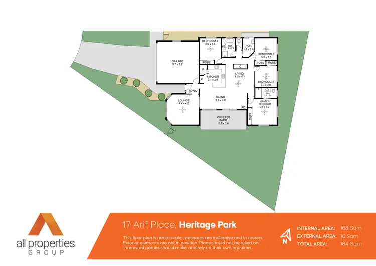 Floorplan of Homely house listing, 17 Arif Place, Heritage Park QLD 4118