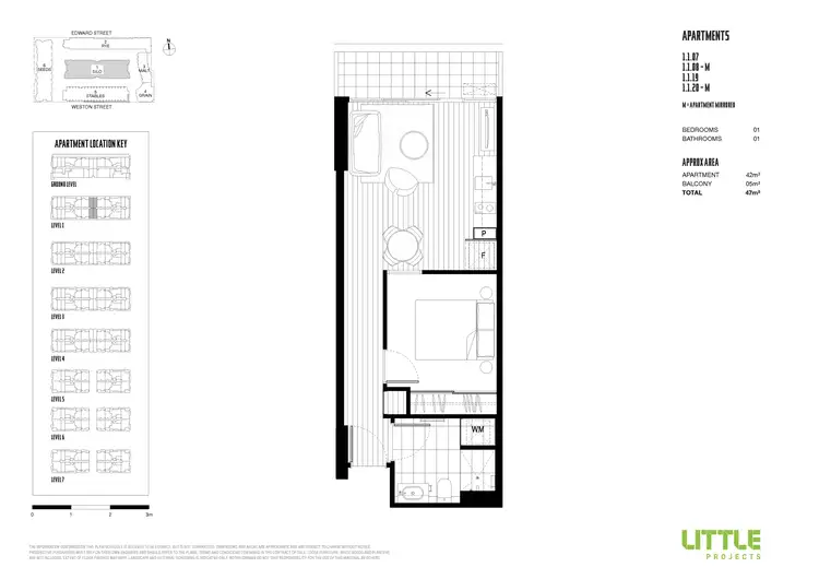 Floorplan of Homely apartment listing, 1108/182 Edward Street, Brunswick East VIC 3057