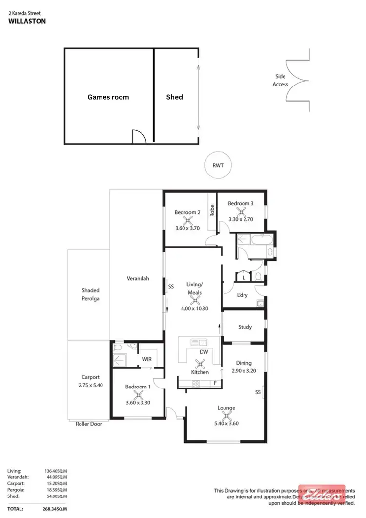 Floorplan of Homely house listing, 2 Kareda Street, Willaston SA 5118