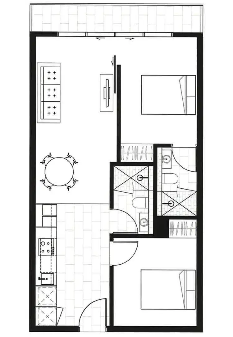 Floorplan of Homely apartment listing, 804/551 Swanston Street, Carlton VIC 3053