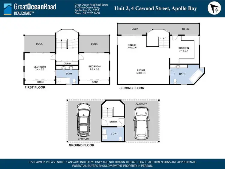 Floorplan of Homely townhouse listing, 4/3 Cawood Street, Apollo Bay VIC 3233