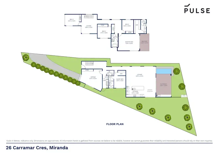 Floorplan of Homely house listing, 26B Carramar Crescent, Miranda NSW 2228