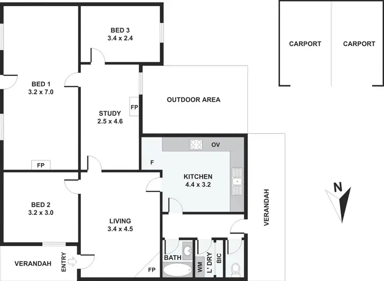 Floorplan of Homely house listing, 34 CHAPEL Street, Burra SA 5417