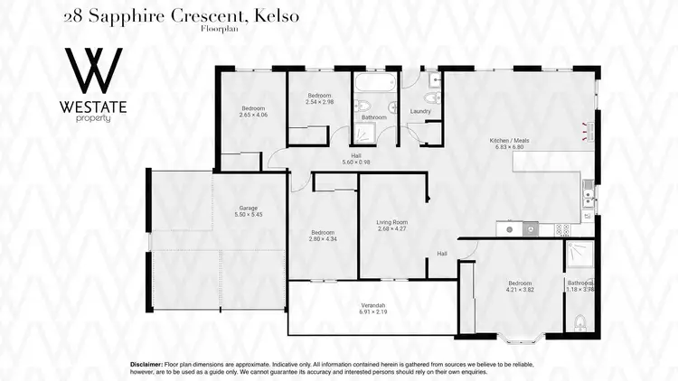 Floorplan of Homely house listing, 28 Sapphire Crescent, Kelso NSW 2795