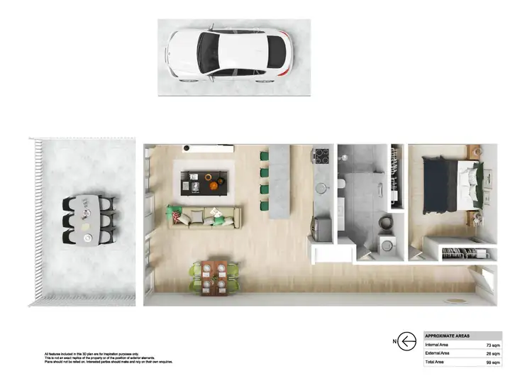 Floorplan of Homely unit listing, 107/27 Throsby Street, Wickham NSW 2293
