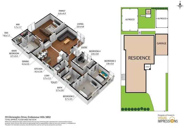 Floorplan of Homely house listing, 59 Gleneagles Drive, Endeavour Hills VIC 3802
