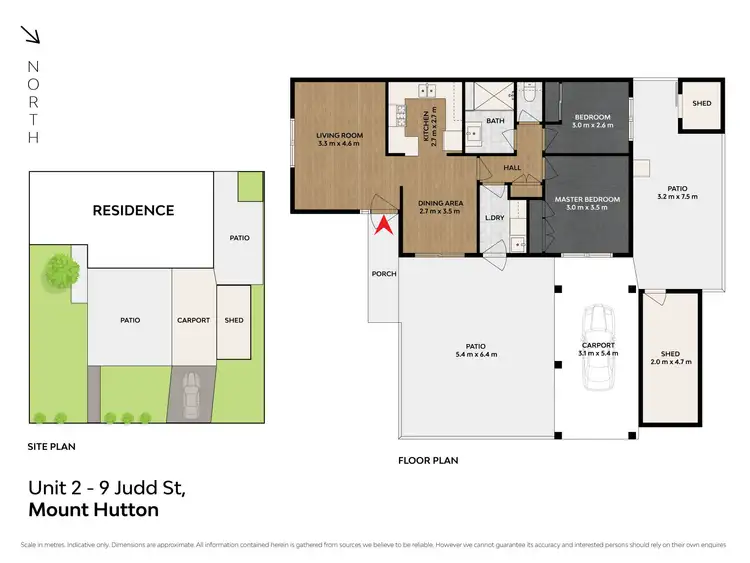 Floorplan of Homely semi-detached listing, 2/9 Judd Street, Mount Hutton NSW 2290