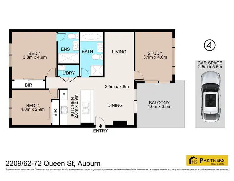 Floorplan of Homely apartment listing, 2209/62-72 Queen Street, Auburn NSW 2144
