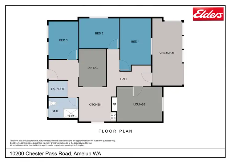 Floorplan of Homely house listing, 10200 Chester Pass Road, Amelup WA 6338