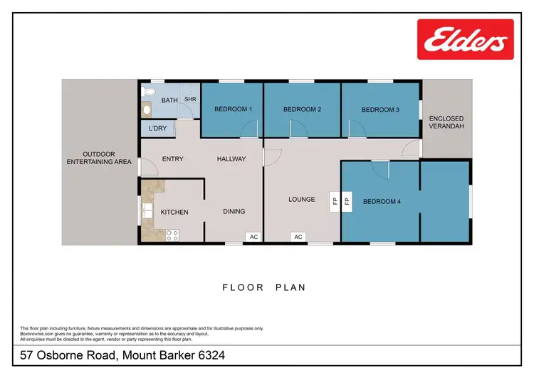 Floorplan of Homely house listing, 57 Osborne Road, Mount Barker WA 6324