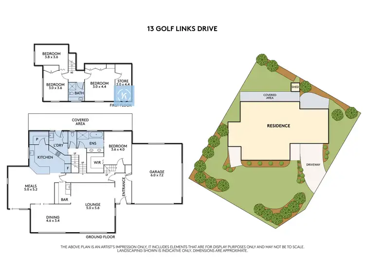 Floorplan of Homely house listing, 13 Golf Links Drive, Tocumwal NSW 2714