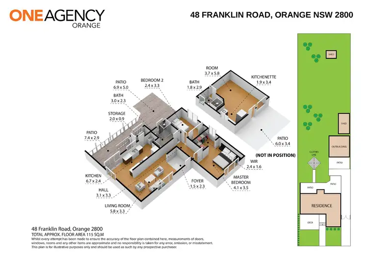 Floorplan of Homely house listing, 48 Franklin Road, Orange NSW 2800