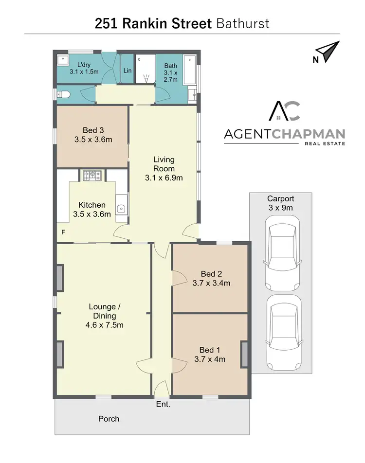 Floorplan of Homely house listing, 251 Rankin Street, Bathurst NSW 2795