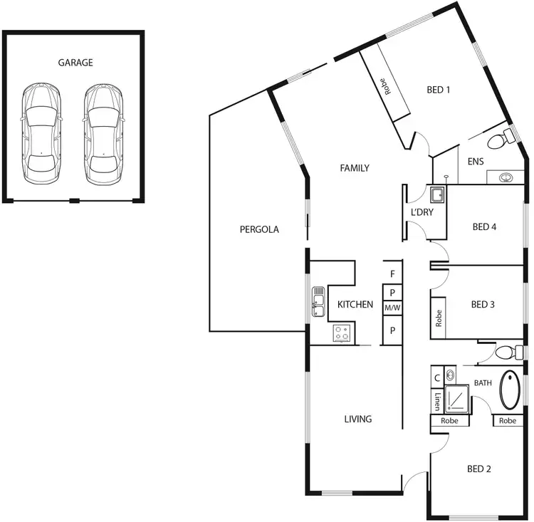 Floorplan of Homely house listing, 7 Esau Place, Bonython ACT 2905