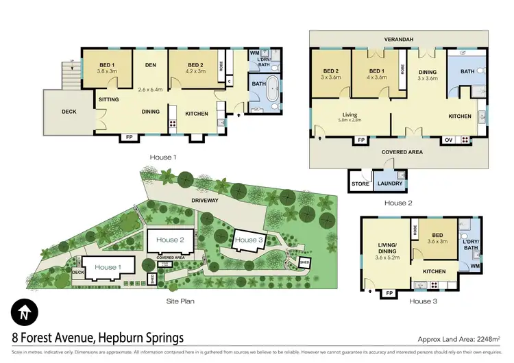 Floorplan of Homely house listing, 8 Forest Avenue, Hepburn Springs VIC 3461
