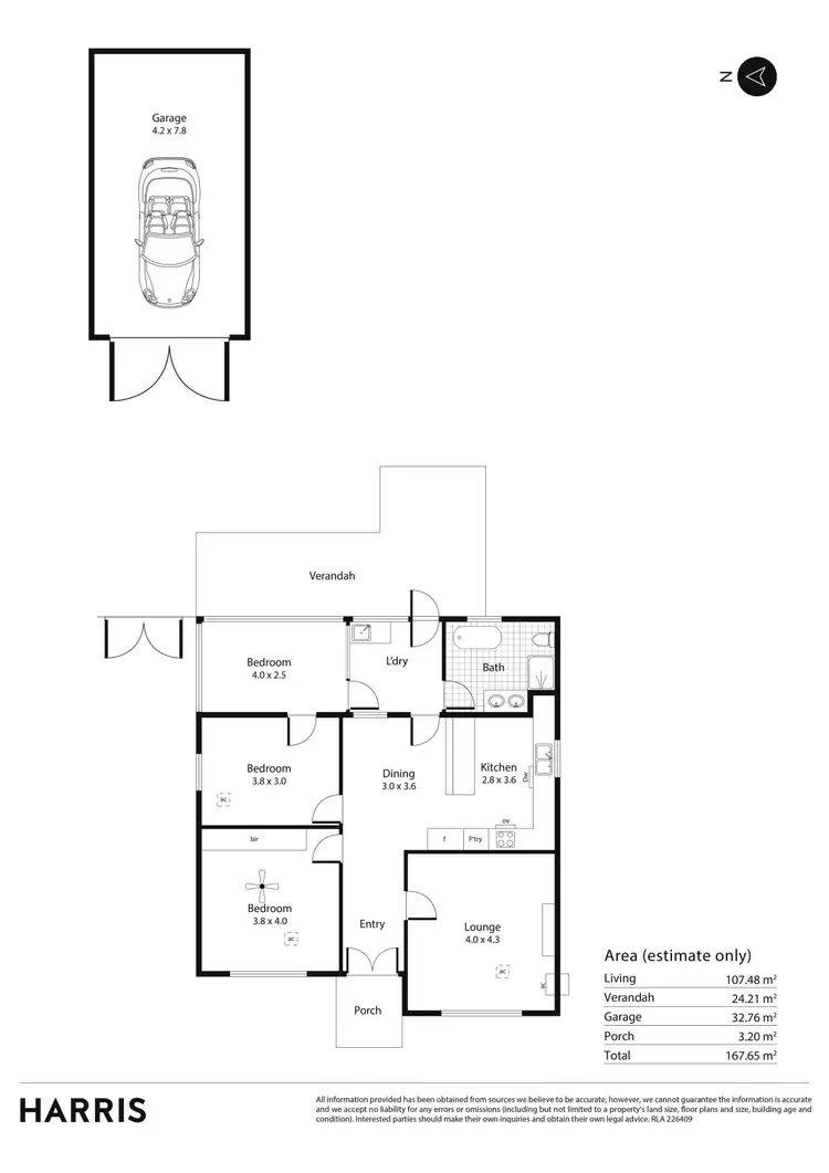 Floorplan of Homely house listing, 59 Winston Avenue, Daw Park SA 5041