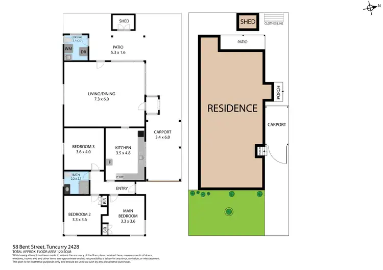 Floorplan of Homely house listing, 58 Bent Street, Tuncurry NSW 2428