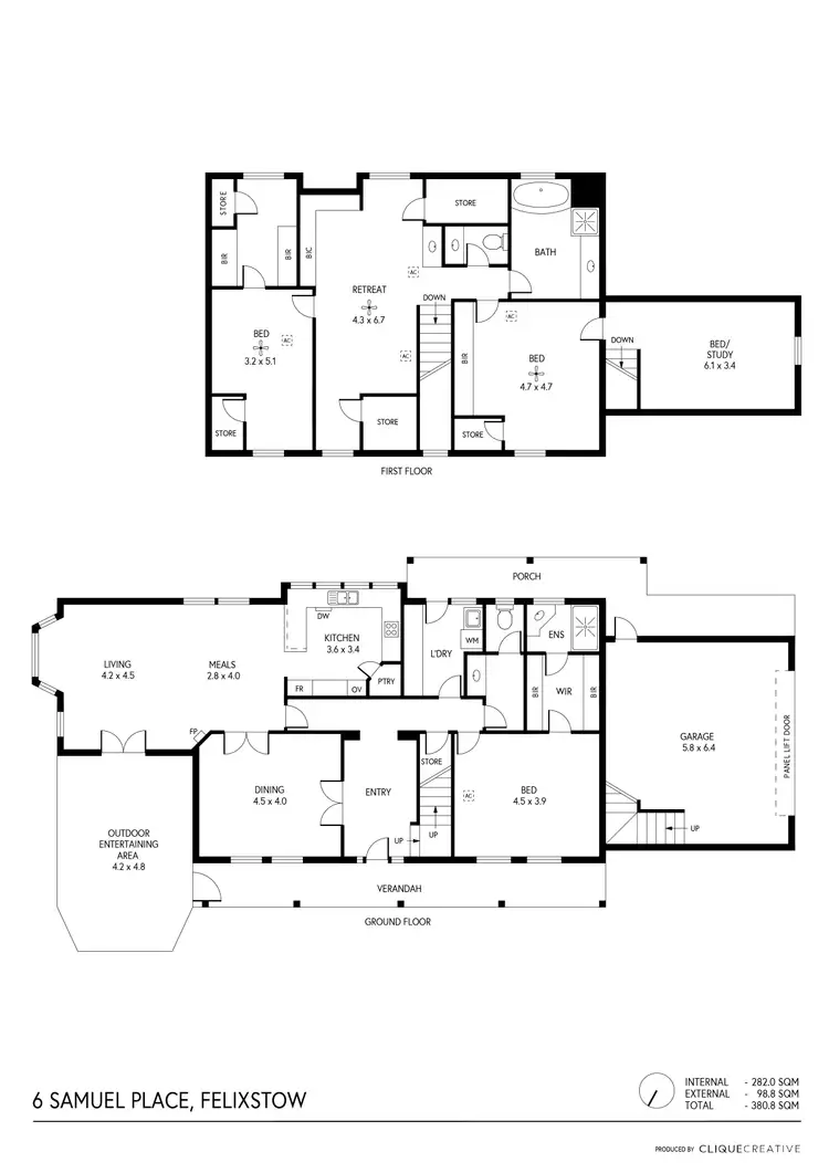 Floorplan of Homely house listing, 6 Samuel Place, Felixstow SA 5070