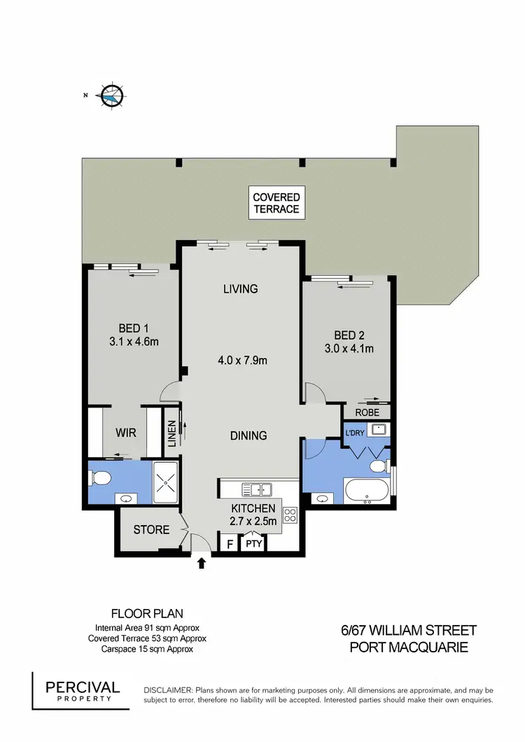 Floorplan of Homely apartment listing, 6/67 William Street, Port Macquarie NSW 2444
