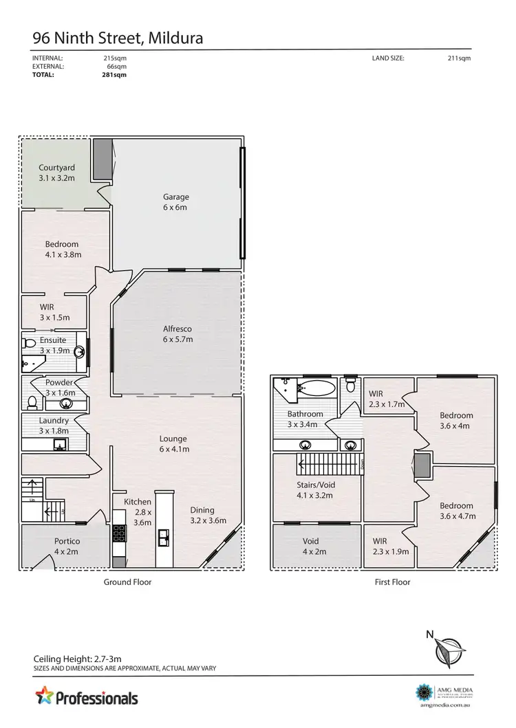 Floorplan of Homely townhouse listing, 96 Ninth Street, Mildura VIC 3500