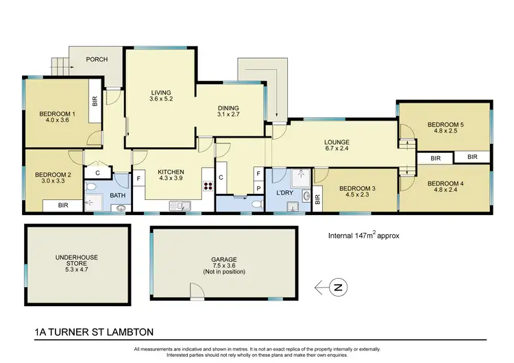 Floorplan of Homely house listing, 1a Turner Street, Lambton NSW 2299