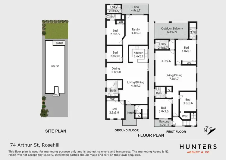 Floorplan of Homely house listing, 74 Arthur Street, Rosehill NSW 2142