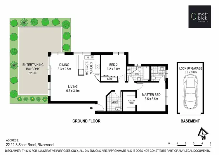 Floorplan of Homely apartment listing, 22/2-8 Short Road, Riverwood NSW 2210
