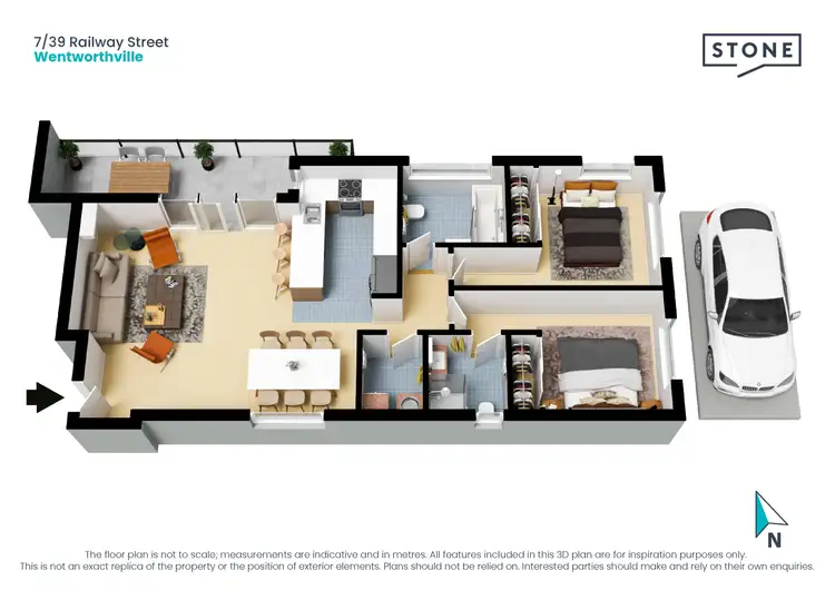 Floorplan of Homely apartment listing, 7/39 Railway Street, Wentworthville NSW 2145