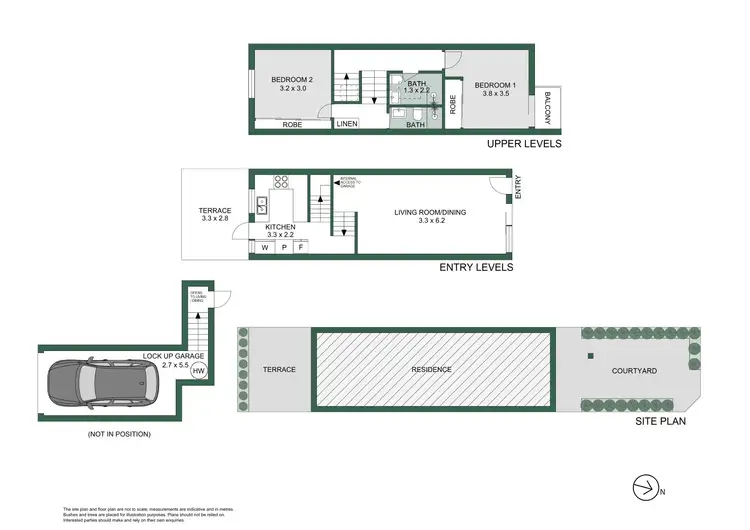 Floorplan of Homely townhouse listing, 6/108A Beattie Street, Balmain NSW 2041