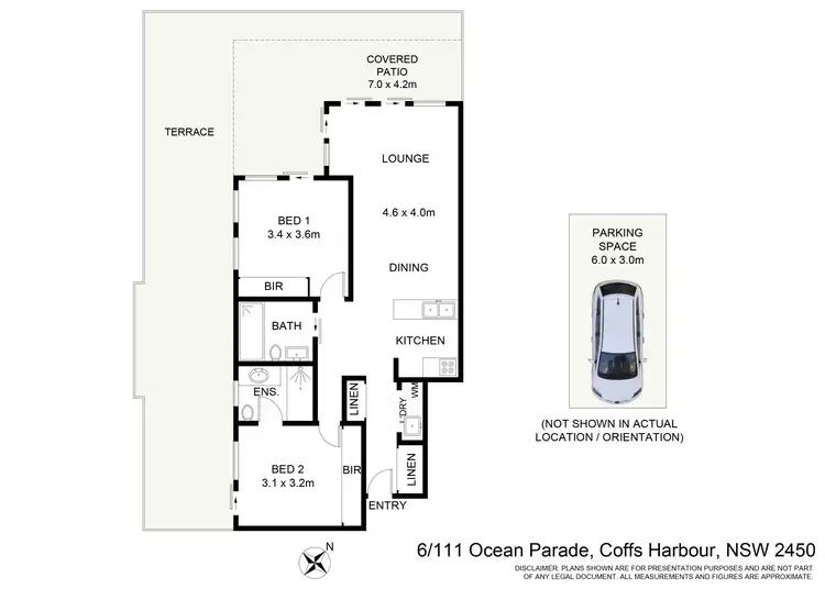 Floorplan of Homely unit listing, 6/111 Ocean Parade, Coffs Harbour NSW 2450