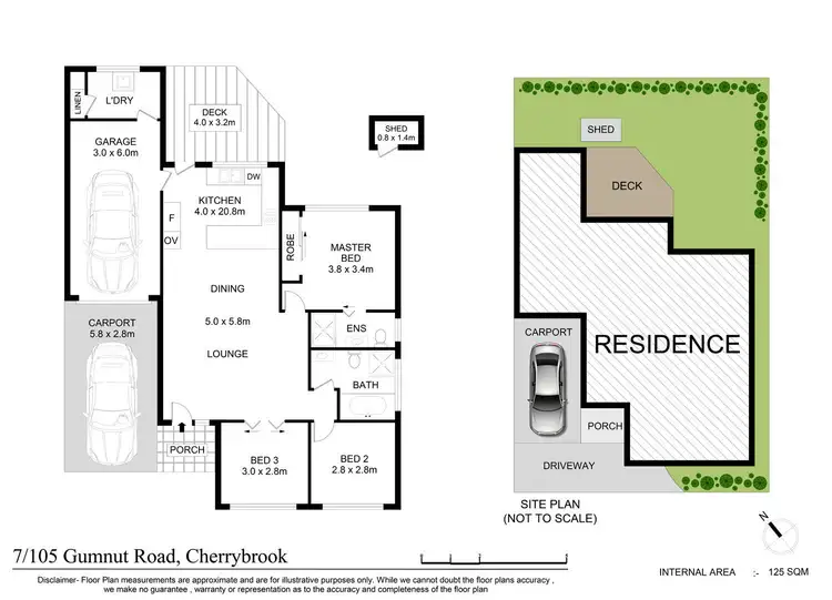Floorplan of Homely villa listing, 7/105 Gumnut Road, Cherrybrook NSW 2126