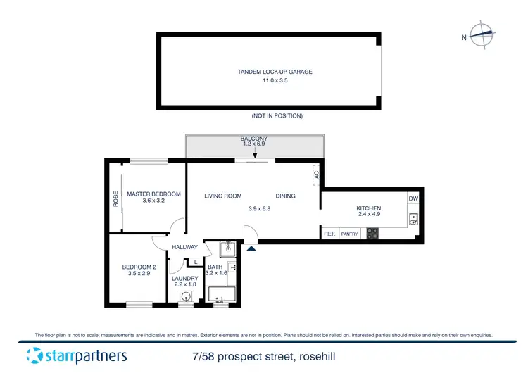 Floorplan of Homely apartment listing, 7/58 Prospect Street, Rosehill NSW 2142