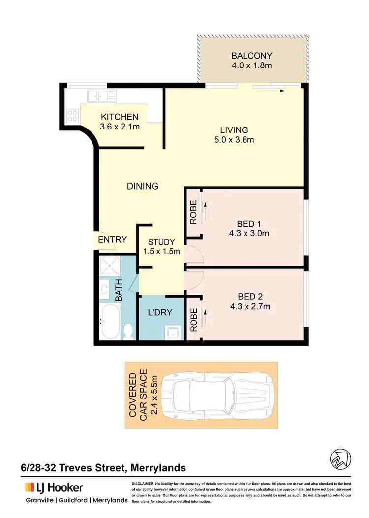 Floorplan of Homely unit listing, 6/28-32 Treves Street, Merrylands NSW 2160