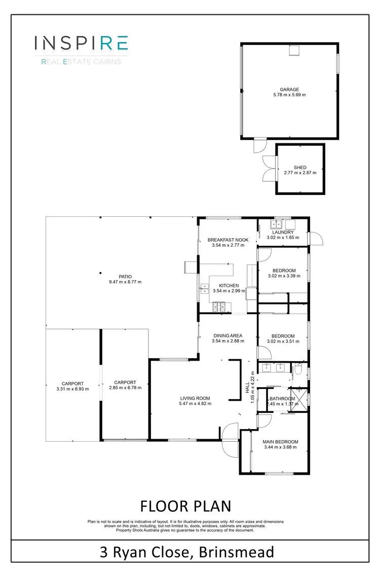 Floorplan of Homely house listing, 3 Ryan Close, Brinsmead QLD 4870