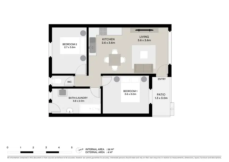 Floorplan of Homely unit listing, 2/42 High Street, Batemans Bay NSW 2536