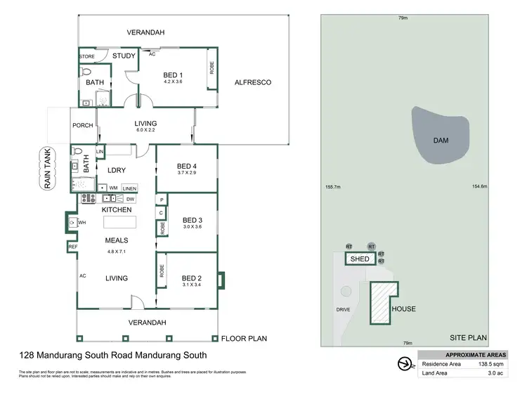 Floorplan of Homely house listing, 128 Mandurang South Road, Mandurang South VIC 3551
