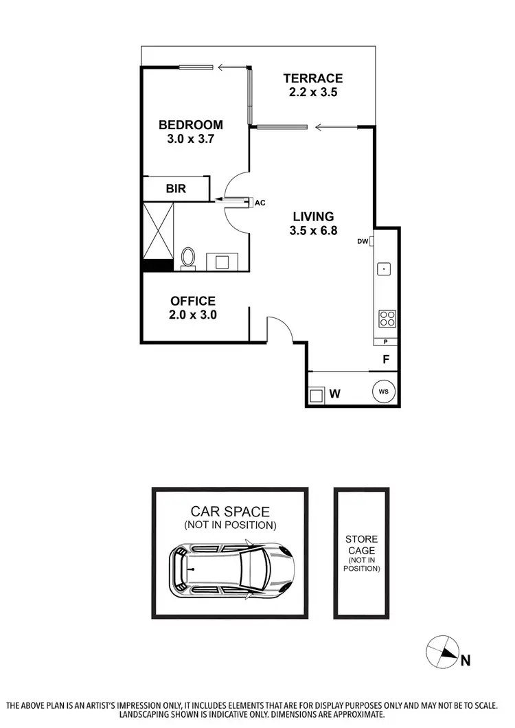 Floorplan of Homely apartment listing, 607/8 Breavington Way, Northcote VIC 3070