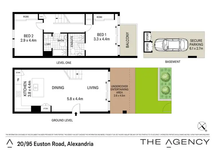 Floorplan of Homely unit listing, 20/95 Euston Road, Alexandria NSW 2015