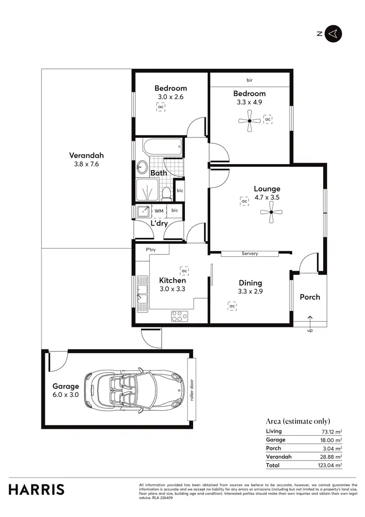 Floorplan of Homely unit listing, 4/4 McCann Court, Broadview SA 5083