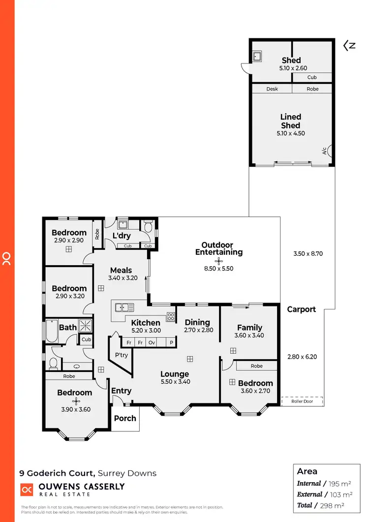 Floorplan of Homely house listing, 9 Goderich Court, Surrey Downs SA 5126