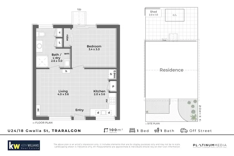 Floorplan of Homely unit listing, 24/18-34 Gwalia Street, Traralgon VIC 3844