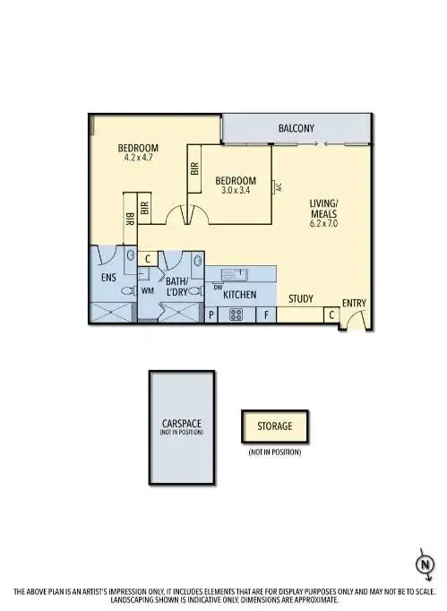 Floorplan of Homely apartment listing, 421/253 Bridge Road, Richmond VIC 3121