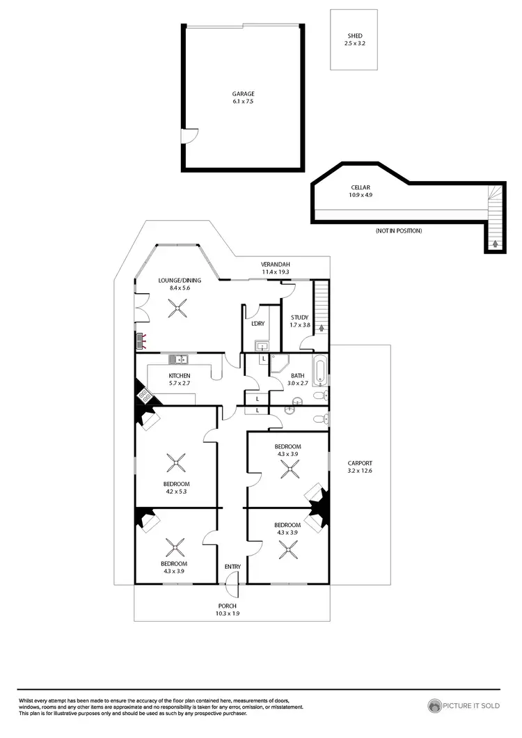 Floorplan of Homely house listing, 14 York Street, Henley Beach SA 5022