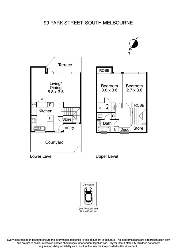 Floorplan of Homely apartment listing, 99 Park Street, South Melbourne VIC 3205