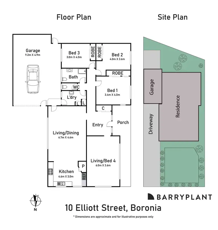 Floorplan of Homely house listing, 10 Elliott Street, Boronia VIC 3155