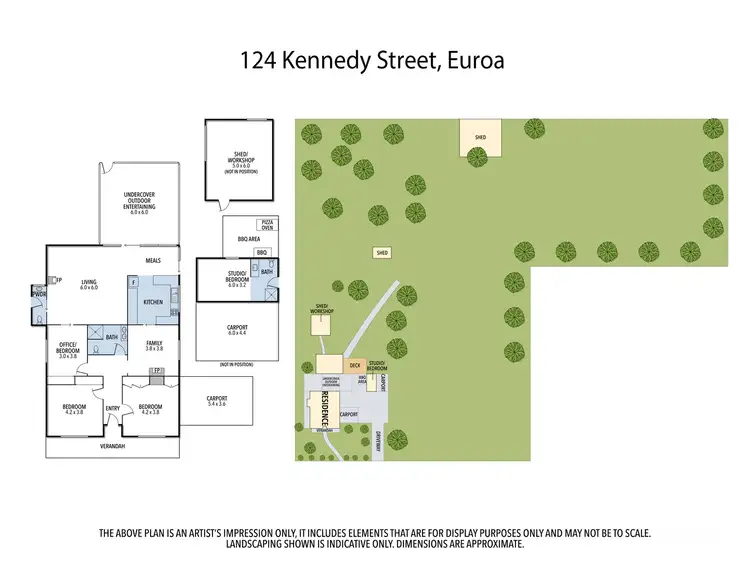 Floorplan of Homely house listing, 124 Kennedy Street, Euroa VIC 3666