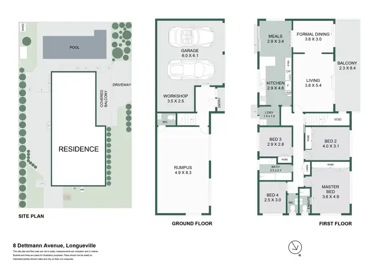 Floorplan of Homely house listing, 8 Dettmann Avenue, Longueville NSW 2066