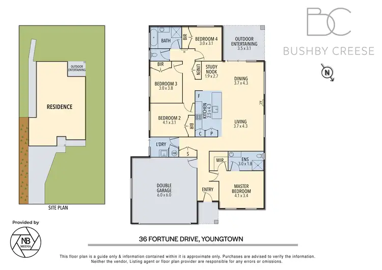 Floorplan of Homely house listing, 36 Fortune Drive, Youngtown TAS 7249